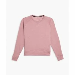 Public Rec Luxe Fleece Crew | Women's Mauve Sweatshirts & Sweaters