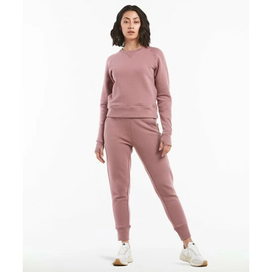 Public Rec Luxe Fleece Crew | Women's Mauve Sweatshirts & Sweaters 3 Public Rec Luxe Fleece Crew | Women's Mauve Sweatshirts & Sweaters - Image 3