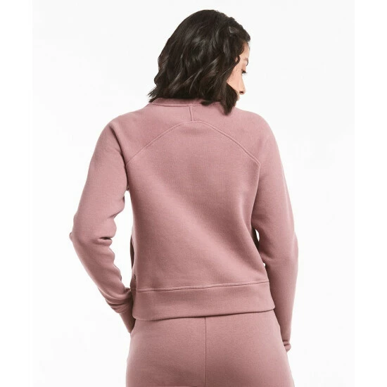 Public Rec Luxe Fleece Crew | Women's Mauve Sweatshirts & Sweaters 4 Public Rec Luxe Fleece Crew | Women's Mauve Sweatshirts & Sweaters - Image 4