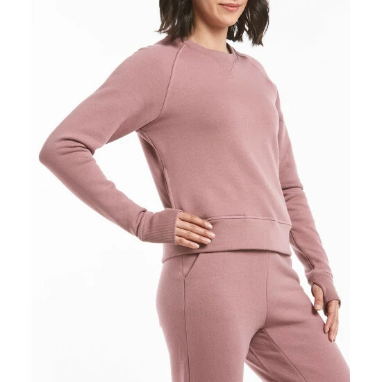 Public Rec Luxe Fleece Crew | Women's Mauve Sweatshirts & Sweaters 5 Public Rec Luxe Fleece Crew | Women's Mauve Sweatshirts & Sweaters - Image 5