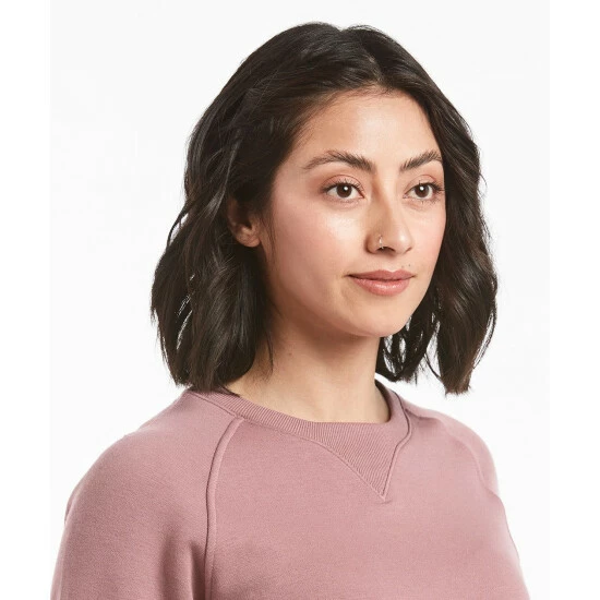 Public Rec Luxe Fleece Crew | Women's Mauve Sweatshirts & Sweaters 6 Public Rec Luxe Fleece Crew | Women's Mauve Sweatshirts & Sweaters - Image 6