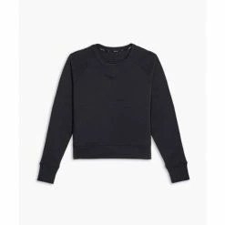Public Rec Luxe Fleece Crew | Women's Black Sweatshirts & Sweaters