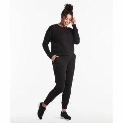 Public Rec Luxe Fleece Crew | Women&apos;s Black Sweatshirts & Sweaters -Public Rec Shop unnamed file 113