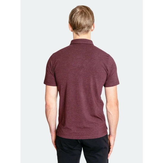 Public Rec Go-To Polo | Men's Heather Burgundy Tops 4 Public Rec Go-To Polo | Men's Heather Burgundy Tops - Image 4