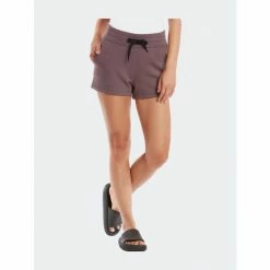 Public Rec Women's Luxe Fleece Short Shorts Smokey Plum