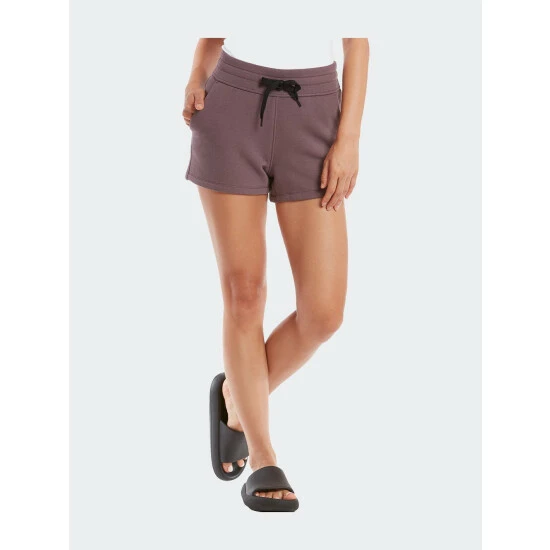 Public Rec Women's Luxe Fleece Short Shorts Smokey Plum 1 Public Rec Women's Luxe Fleece Short Shorts Smokey Plum