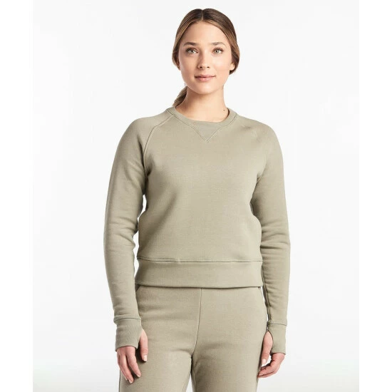 Public Rec Luxe Fleece Crew | Women's Sage Sweatshirts & Sweaters 2 Public Rec Luxe Fleece Crew | Women's Sage Sweatshirts & Sweaters - Image 2