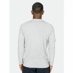 Public Rec Go-To Long Sleeve Henley | Men&apos;s Heather Silver Spoon Tops -Public Rec Shop unnamed file 1268