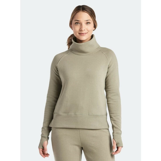 Public Rec Luxe Fleece Pullover | Women's Sage Sweatshirts & Sweaters 2 Public Rec Luxe Fleece Pullover | Women's Sage Sweatshirts & Sweaters - Image 2