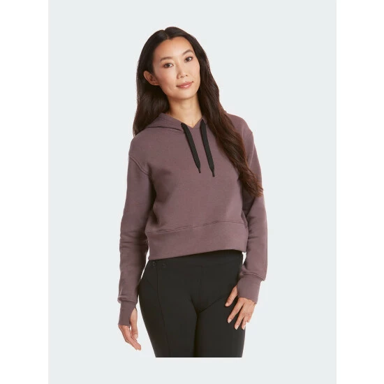 Public Rec Women's Luxe Fleece Cropped Hoodie Sweatshirts & Sweaters Smokey Plum 1 Public Rec Women's Luxe Fleece Cropped Hoodie Sweatshirts & Sweaters Smokey Plum