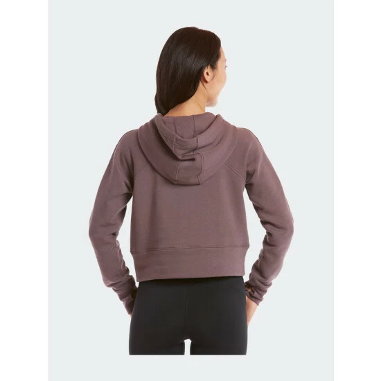 Public Rec Women's Luxe Fleece Cropped Hoodie Sweatshirts & Sweaters Smokey Plum 3 Public Rec Women's Luxe Fleece Cropped Hoodie Sweatshirts & Sweaters Smokey Plum - Image 3