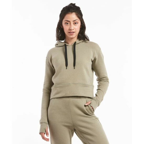 Public Rec Luxe Fleece Cropped Hoodie | Women's Sage Sweatshirts & Sweaters 2 Public Rec Luxe Fleece Cropped Hoodie | Women's Sage Sweatshirts & Sweaters - Image 2