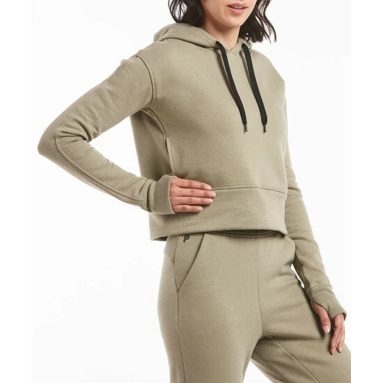 Public Rec Luxe Fleece Cropped Hoodie | Women's Sage Sweatshirts & Sweaters 5 Public Rec Luxe Fleece Cropped Hoodie | Women's Sage Sweatshirts & Sweaters - Image 5