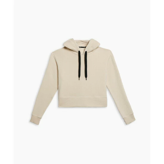 Public Rec Luxe Fleece Cropped Hoodie | Women's Ivory Sweatshirts & Sweaters 1 Public Rec Luxe Fleece Cropped Hoodie | Women's Ivory Sweatshirts & Sweaters