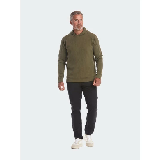 Public Rec Men's Waffle-Knit Hoodie - Olive Sweatshirts, Sweaters & Hoodies 2 Public Rec Men's Waffle-Knit Hoodie - Olive Sweatshirts, Sweaters & Hoodies - Image 2
