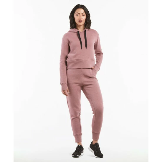 Public Rec Luxe Fleece Cropped Hoodie | Women's Mauve Sweatshirts & Sweaters 3 Public Rec Luxe Fleece Cropped Hoodie | Women's Mauve Sweatshirts & Sweaters - Image 3