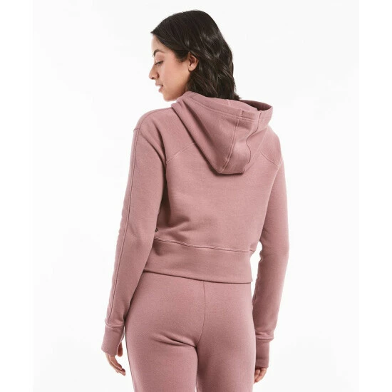 Public Rec Luxe Fleece Cropped Hoodie | Women's Mauve Sweatshirts & Sweaters 4 Public Rec Luxe Fleece Cropped Hoodie | Women's Mauve Sweatshirts & Sweaters - Image 4