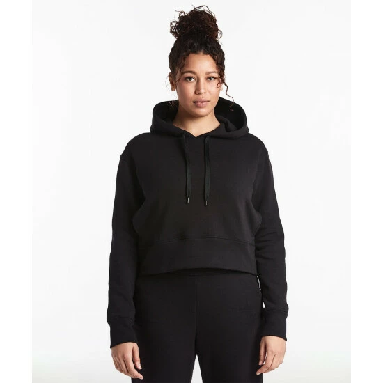 Public Rec Luxe Fleece Cropped Hoodie | Women's Black Sweatshirts & Sweaters 2 Public Rec Luxe Fleece Cropped Hoodie | Women's Black Sweatshirts & Sweaters - Image 2