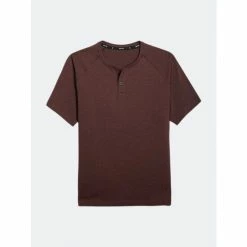 Public Rec Go-To Short Sleeve Henley | Men's Heather Burgundy Shorts