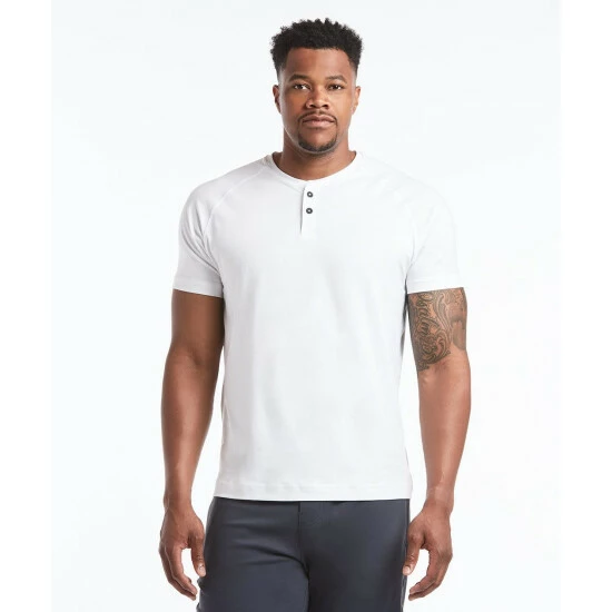 Public Rec Go-To Short Sleeve Henley | Men's White Shorts 2 Public Rec Go-To Short Sleeve Henley | Men's White Shorts - Image 2