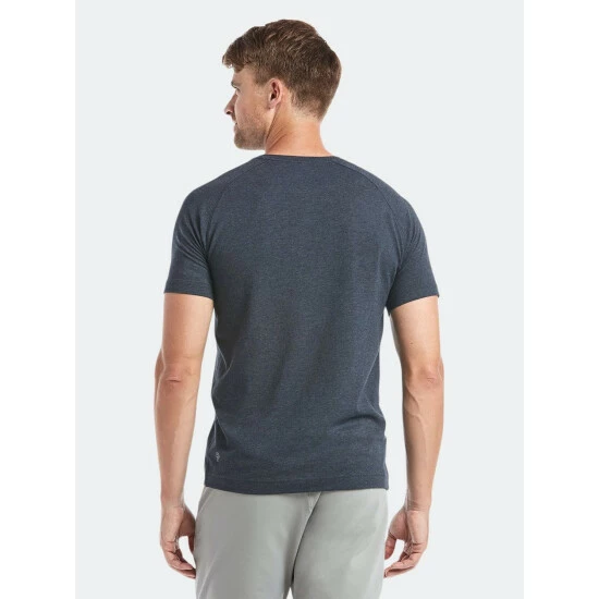 Public Rec Go-To Short Sleeve Henley | Men's Heather Navy Shorts 4 Public Rec Go-To Short Sleeve Henley | Men's Heather Navy Shorts - Image 4