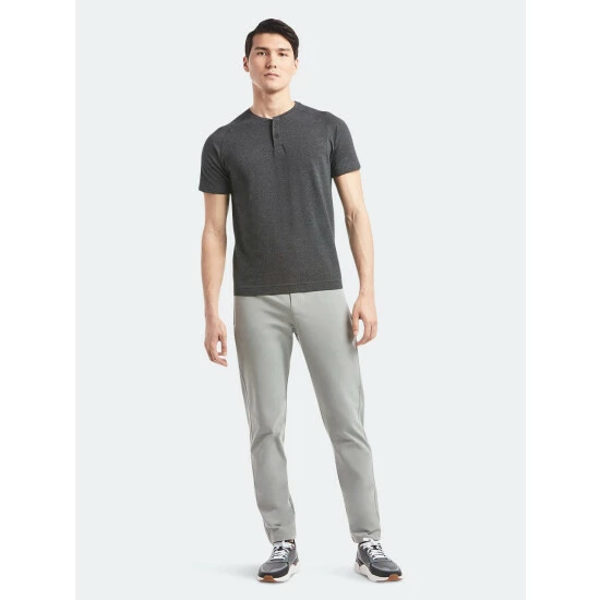 Public Rec Go-To Short Sleeve Henley | Men's Heather Charcoal Shorts 3 Public Rec Go-To Short Sleeve Henley | Men's Heather Charcoal Shorts - Image 3