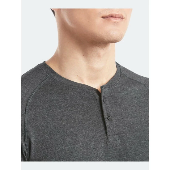 Public Rec Go-To Short Sleeve Henley | Men's Heather Charcoal Shorts 5 Public Rec Go-To Short Sleeve Henley | Men's Heather Charcoal Shorts - Image 5