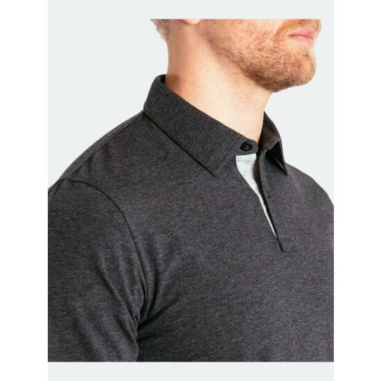 Public Rec Go-To Polo | Men's Heather Charcoal Tops 3 Public Rec Go-To Polo | Men's Heather Charcoal Tops - Image 3