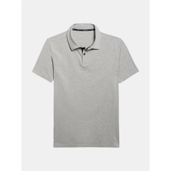 Public Rec Go-To Polo | Men's Heather Silver Spoon Tops 1 Public Rec Go-To Polo | Men's Heather Silver Spoon Tops