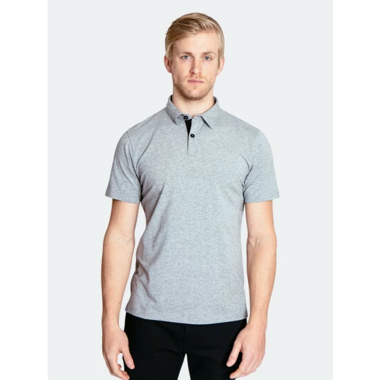Public Rec Go-To Polo | Men's Heather Silver Spoon Tops 2 Public Rec Go-To Polo | Men's Heather Silver Spoon Tops - Image 2