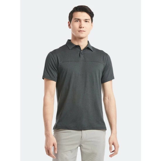 Public Rec Elevate Polo | Men's Heather Black Tops 2 Public Rec Elevate Polo | Men's Heather Black Tops - Image 2