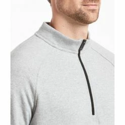 Public Rec Weekend Half Zip | Men&apos;s Heather Silver Spoon Sweatshirts, Sweaters & Hoodies -Public Rec Shop unnamed file 402
