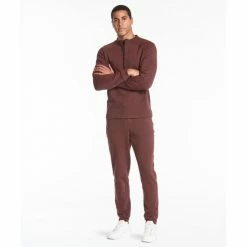 Public Rec Weekend Half Zip | Men&apos;s Heather Maroon Sweatshirts, Sweaters & Hoodies -Public Rec Shop unnamed file 426