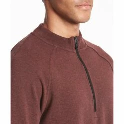 Public Rec Weekend Half Zip | Men&apos;s Heather Maroon Sweatshirts, Sweaters & Hoodies -Public Rec Shop unnamed file 428