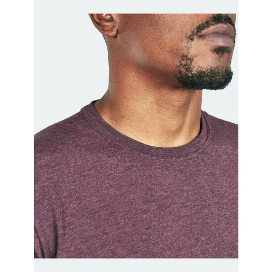 Public Rec Go-To Crew | Men's Heather Burgundy Tops 3 Public Rec Go-To Crew | Men's Heather Burgundy Tops - Image 3