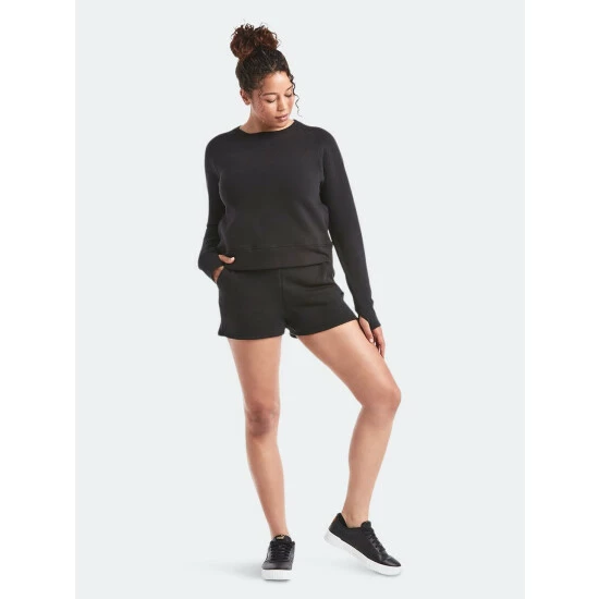 Public Rec Luxe Fleece Short | Women's Black Shorts 3 Public Rec Luxe Fleece Short | Women's Black Shorts - Image 3