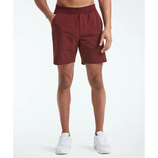 Public Rec Flex Short Shorts Maroon/lined 3 Public Rec Flex Short Shorts Maroon/lined - Image 3