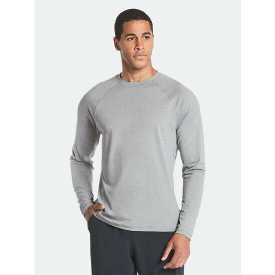 Public Rec Elevate Long Sleeve | Men's Heather Steel Sweatshirts, Sweaters & Hoodies 2 Public Rec Elevate Long Sleeve | Men's Heather Steel Sweatshirts, Sweaters & Hoodies - Image 2