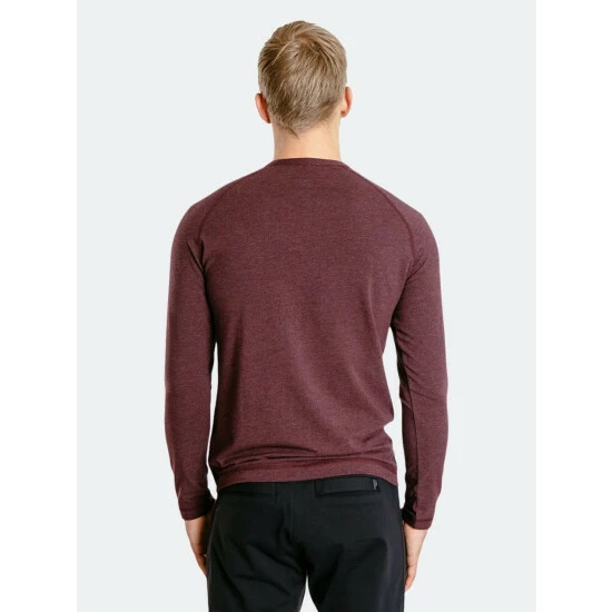 Public Rec Go-To Long Sleeve Henley | Men's Heather Burgundy Tops 4 Public Rec Go-To Long Sleeve Henley | Men's Heather Burgundy Tops - Image 4