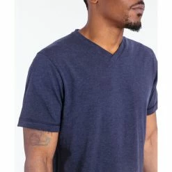 Public Rec Go-To V | Men&apos;s Heather Navy T-Shirts -Public Rec Shop unnamed file 882