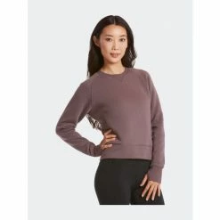 Public Rec Women's Luxe Fleece Crew Sweatshirts & Sweaters Smokey Plum