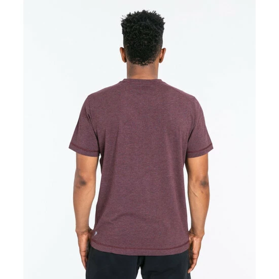Public Rec Go-To V | Men's Heather Burgundy T-Shirts 4 Public Rec Go-To V | Men's Heather Burgundy T-Shirts - Image 4