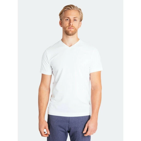 Public Rec Go-To V | Men's White T-Shirts 2 Public Rec Go-To V | Men's White T-Shirts - Image 2