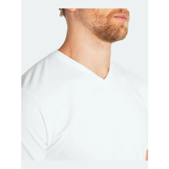 Public Rec Go-To V | Men's White T-Shirts 3 Public Rec Go-To V | Men's White T-Shirts - Image 3