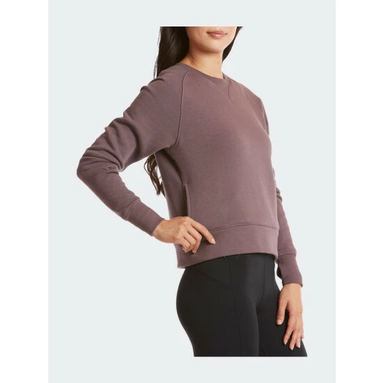 Public Rec Women's Luxe Fleece Crew Sweatshirts & Sweaters Smokey Plum 4 Public Rec Women's Luxe Fleece Crew Sweatshirts & Sweaters Smokey Plum - Image 4