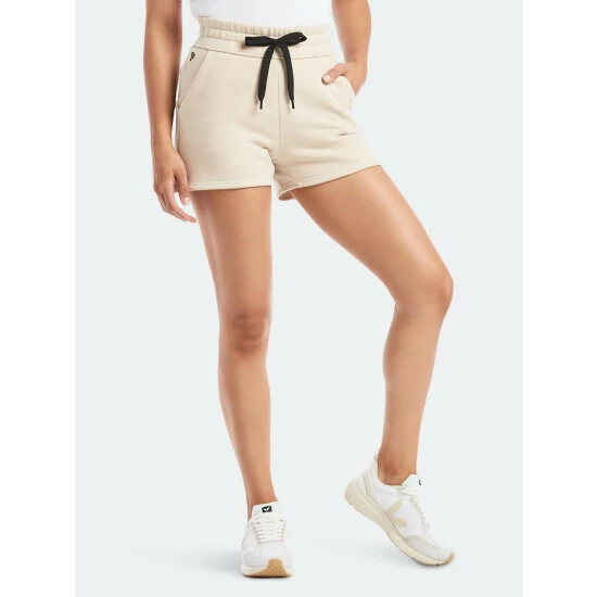 Public Rec Luxe Fleece Short | Women's Ivory Shorts 2 Public Rec Luxe Fleece Short | Women's Ivory Shorts - Image 2