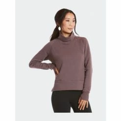 Public Rec Women's Luxe Fleece Pullover Sweatshirts & Sweaters Smokey Plum