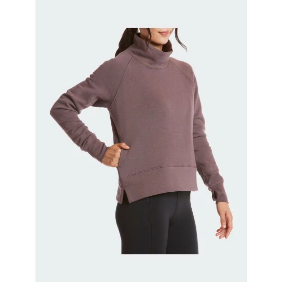 Public Rec Women's Luxe Fleece Pullover Sweatshirts & Sweaters Smokey Plum 4 Public Rec Women's Luxe Fleece Pullover Sweatshirts & Sweaters Smokey Plum - Image 4