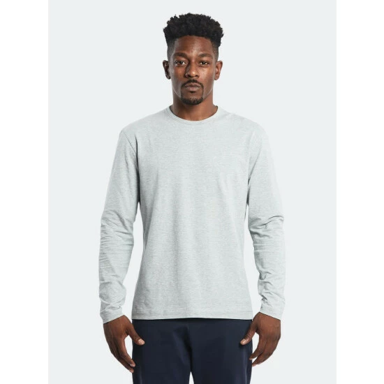 Public Rec Go-To Long Sleeve | Men's Heather Silver Spoon T-Shirts 2 Public Rec Go-To Long Sleeve | Men's Heather Silver Spoon T-Shirts - Image 2