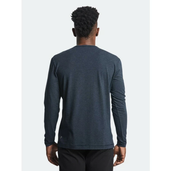 Public Rec Go-To Long Sleeve | Men's Heather Navy T-Shirts 4 Public Rec Go-To Long Sleeve | Men's Heather Navy T-Shirts - Image 4